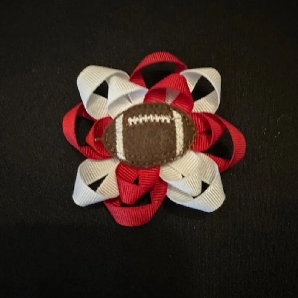 Red & White Football 3